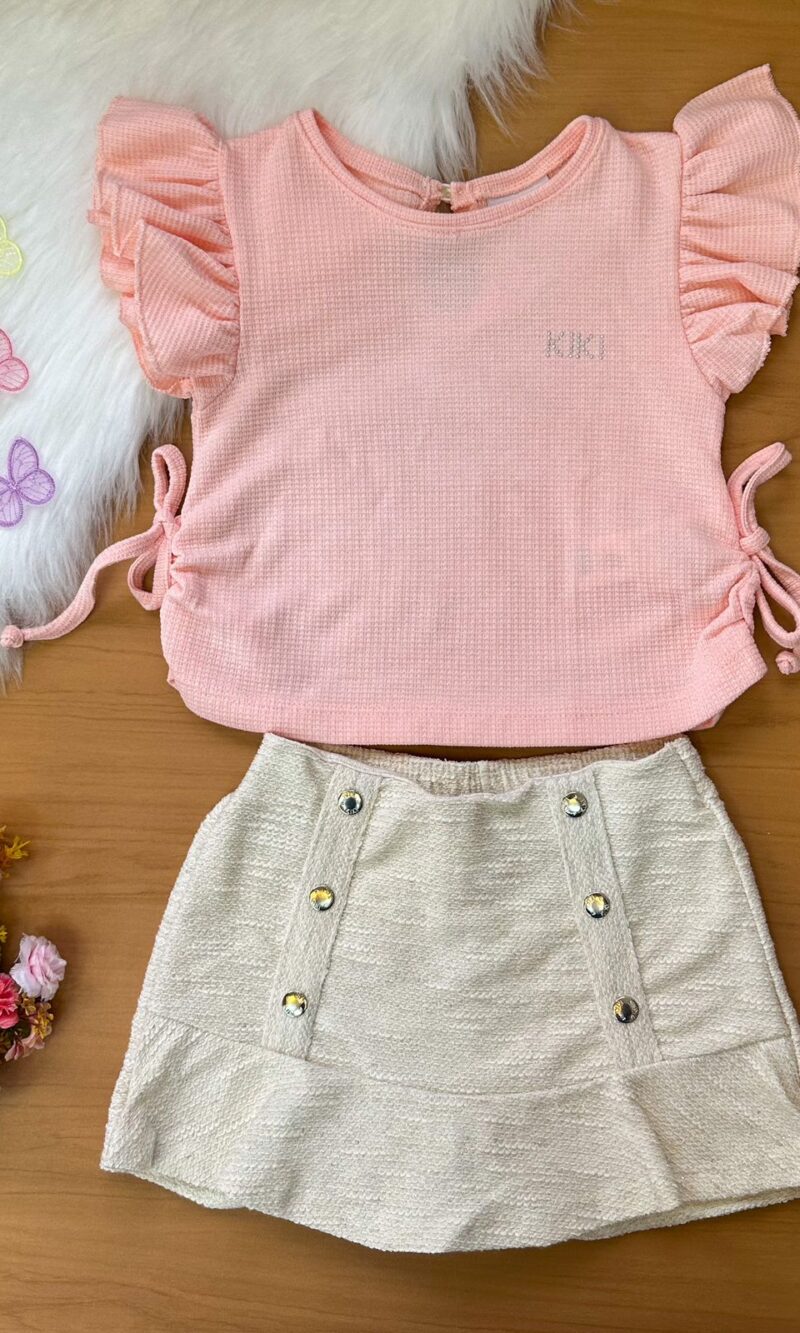 conj. blusa/short saia kiki xodó 163783