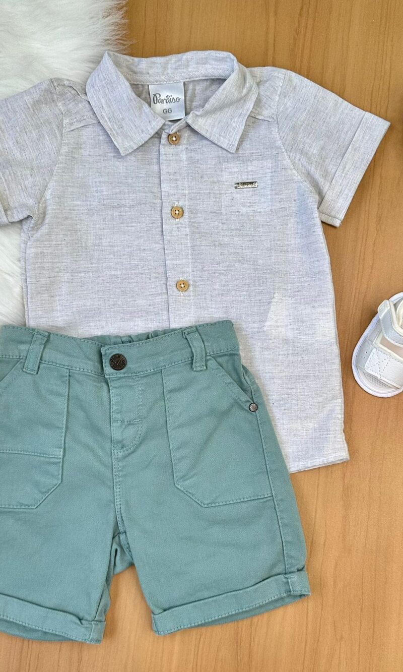 conjunto camisa/bermuda 15622