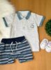 conjunto polo/bermuda le bhua 15571